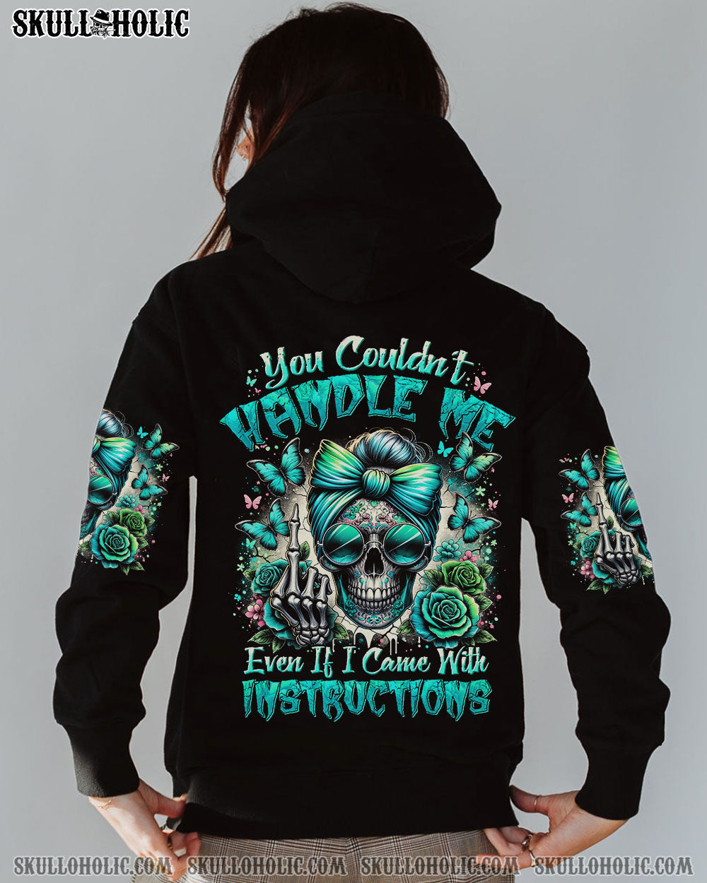 YOU COULDN’T HANDLE ME MESSY BUN TIE DYE ALL OVER PRINT – TYHI2506243