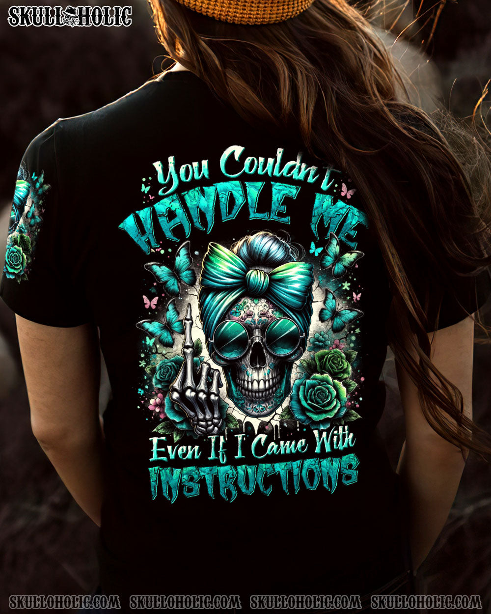 YOU COULDN’T HANDLE ME MESSY BUN TIE DYE ALL OVER PRINT – TYHI2506243