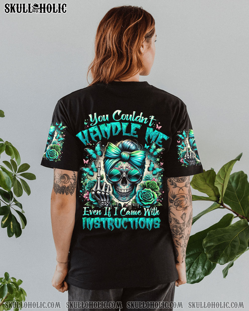 YOU COULDN’T HANDLE ME MESSY BUN TIE DYE ALL OVER PRINT – TYHI2506243