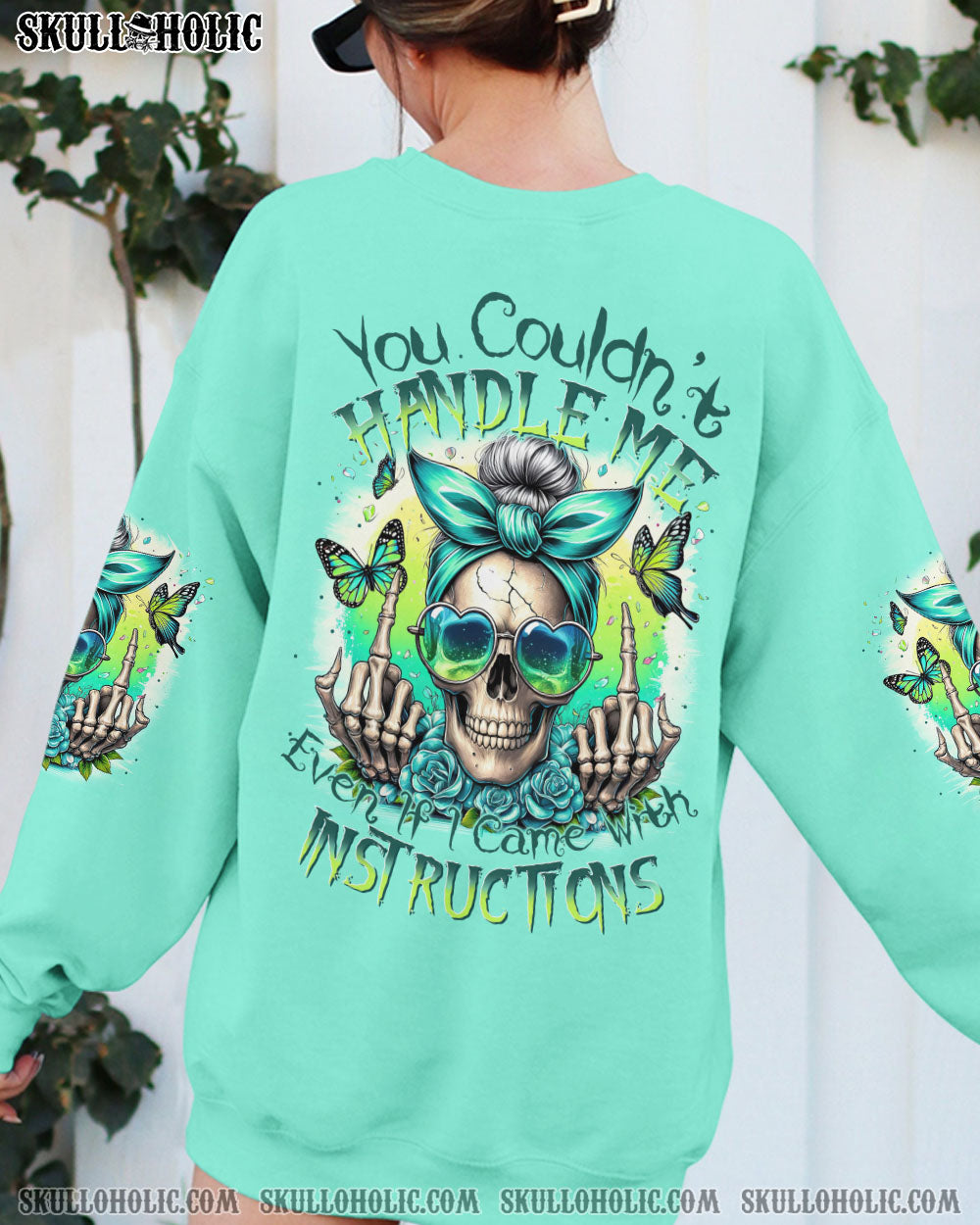 YOU COULDN’T HANDLE ME MESSY BUN TIE DYE ALL OVER PRINT – TYTM0605242