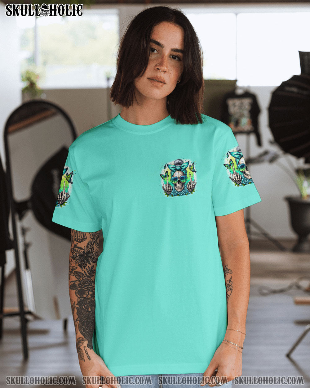 YOU COULDN’T HANDLE ME MESSY BUN TIE DYE ALL OVER PRINT – TYTM0605242