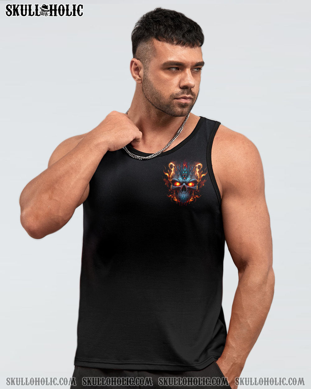 YOU COULDN’T HANDLE ME METAL FIRE SKULL WITH G ALL OVER PRINT – TLNZ1402231
