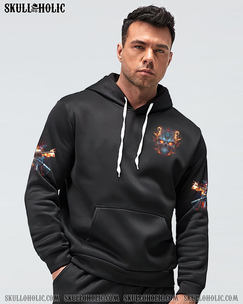 YOU COULDN’T HANDLE ME METAL FIRE SKULL WITH G ALL OVER PRINT – TLNZ1402231