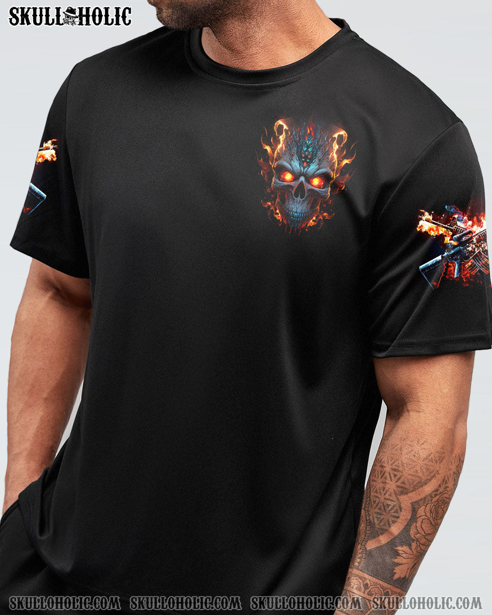 YOU COULDN’T HANDLE ME METAL FIRE SKULL WITH G ALL OVER PRINT – TLNZ1402231