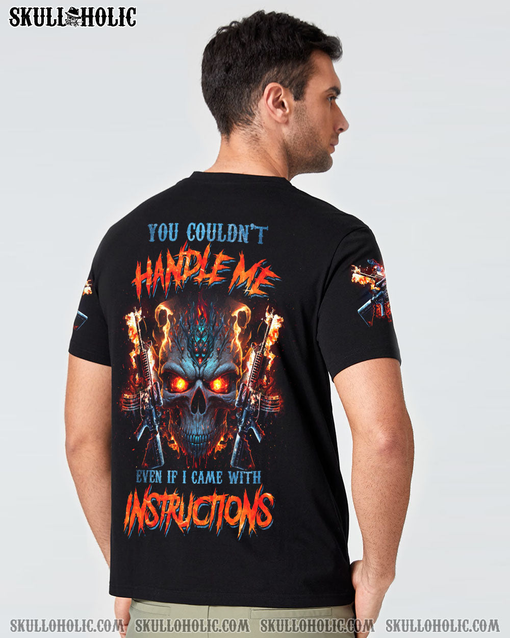 YOU COULDN’T HANDLE ME METAL FIRE SKULL WITH G ALL OVER PRINT – TLNZ1402231