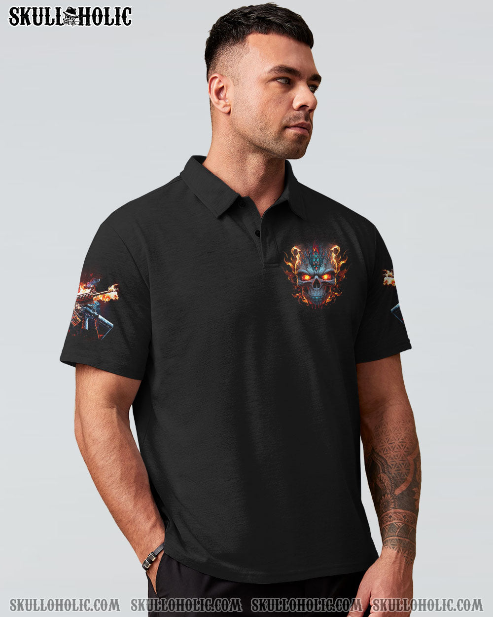 YOU COULDN’T HANDLE ME METAL FIRE SKULL WITH G ALL OVER PRINT – TLNZ1402231