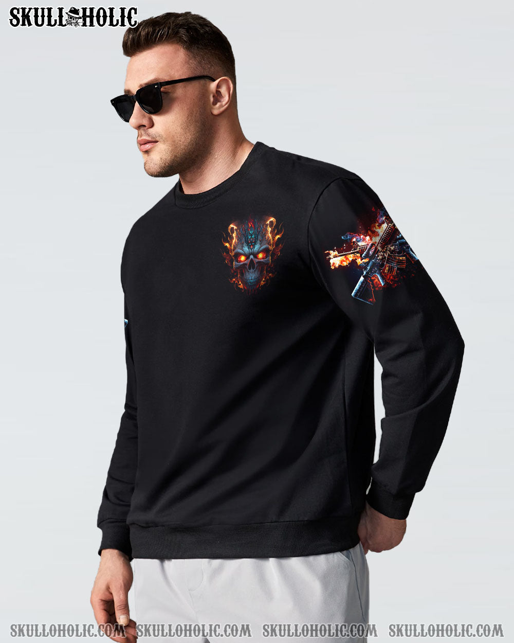 YOU COULDN’T HANDLE ME METAL FIRE SKULL WITH G ALL OVER PRINT – TLNZ1402231