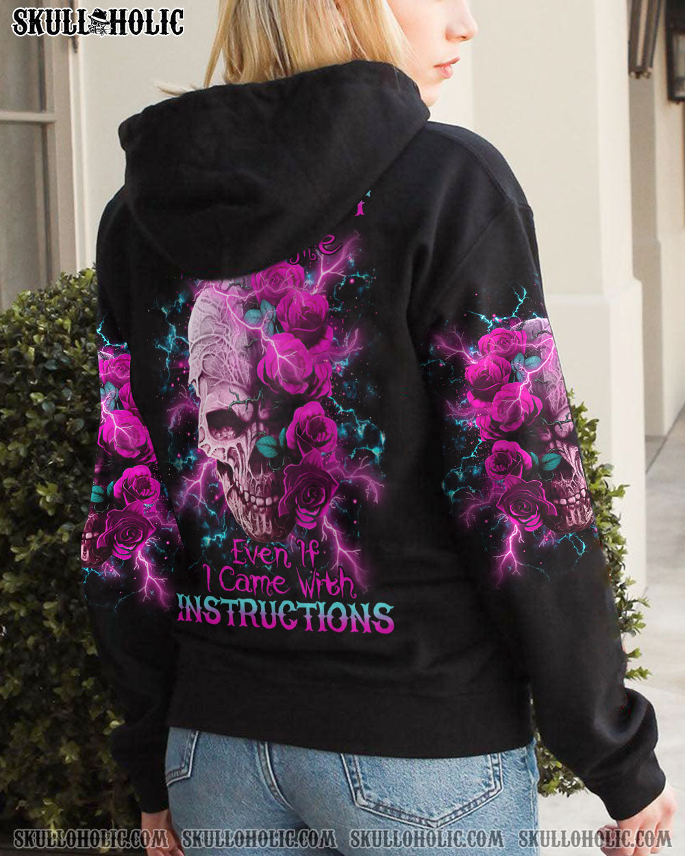 YOU COULDN’T HANDLE ME ROSE SKULL THUNDER ALL OVER PRINT – TLTR1212222