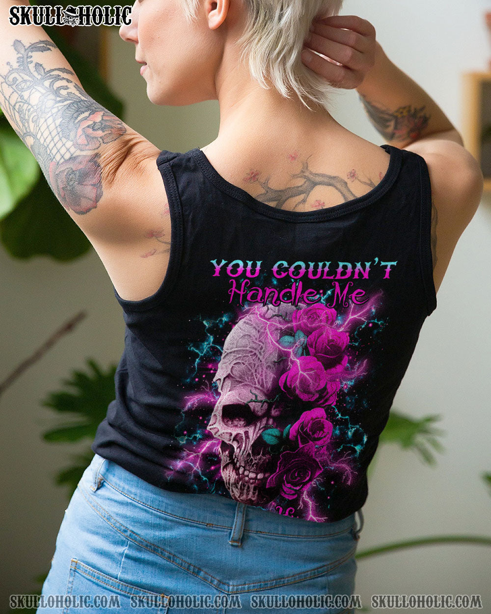 YOU COULDN’T HANDLE ME ROSE SKULL THUNDER ALL OVER PRINT – TLTR1212222