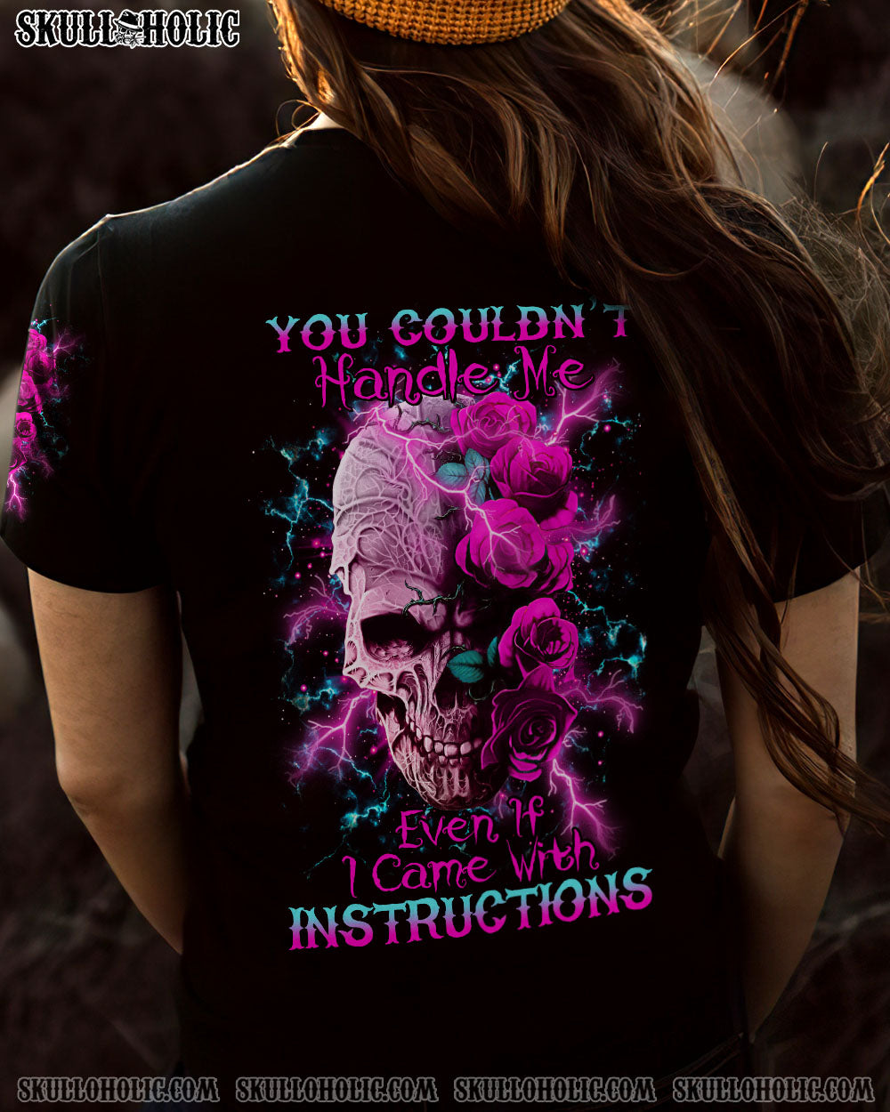 YOU COULDN’T HANDLE ME ROSE SKULL THUNDER ALL OVER PRINT – TLTR1212222