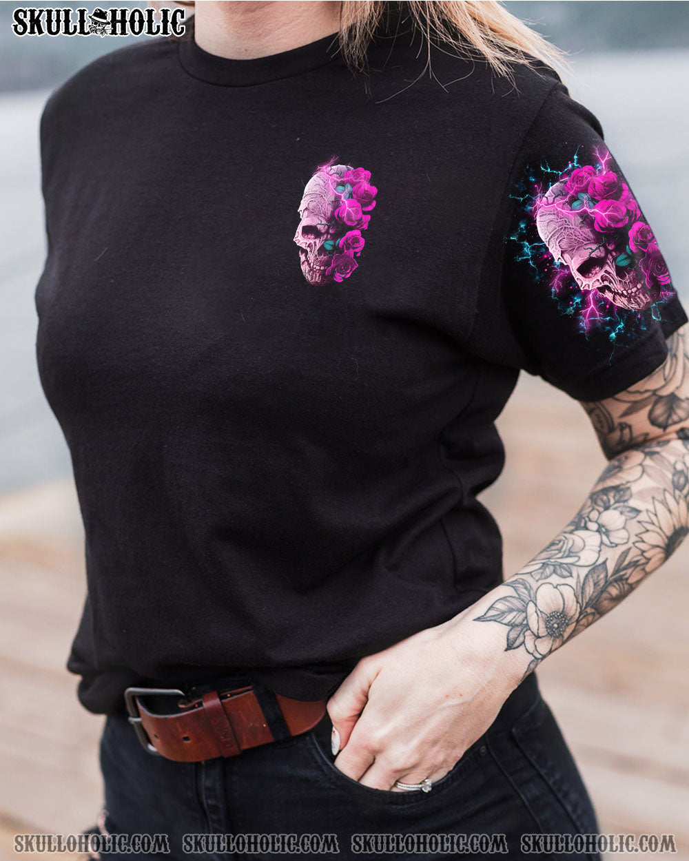 YOU COULDN’T HANDLE ME ROSE SKULL THUNDER ALL OVER PRINT – TLTR1212222