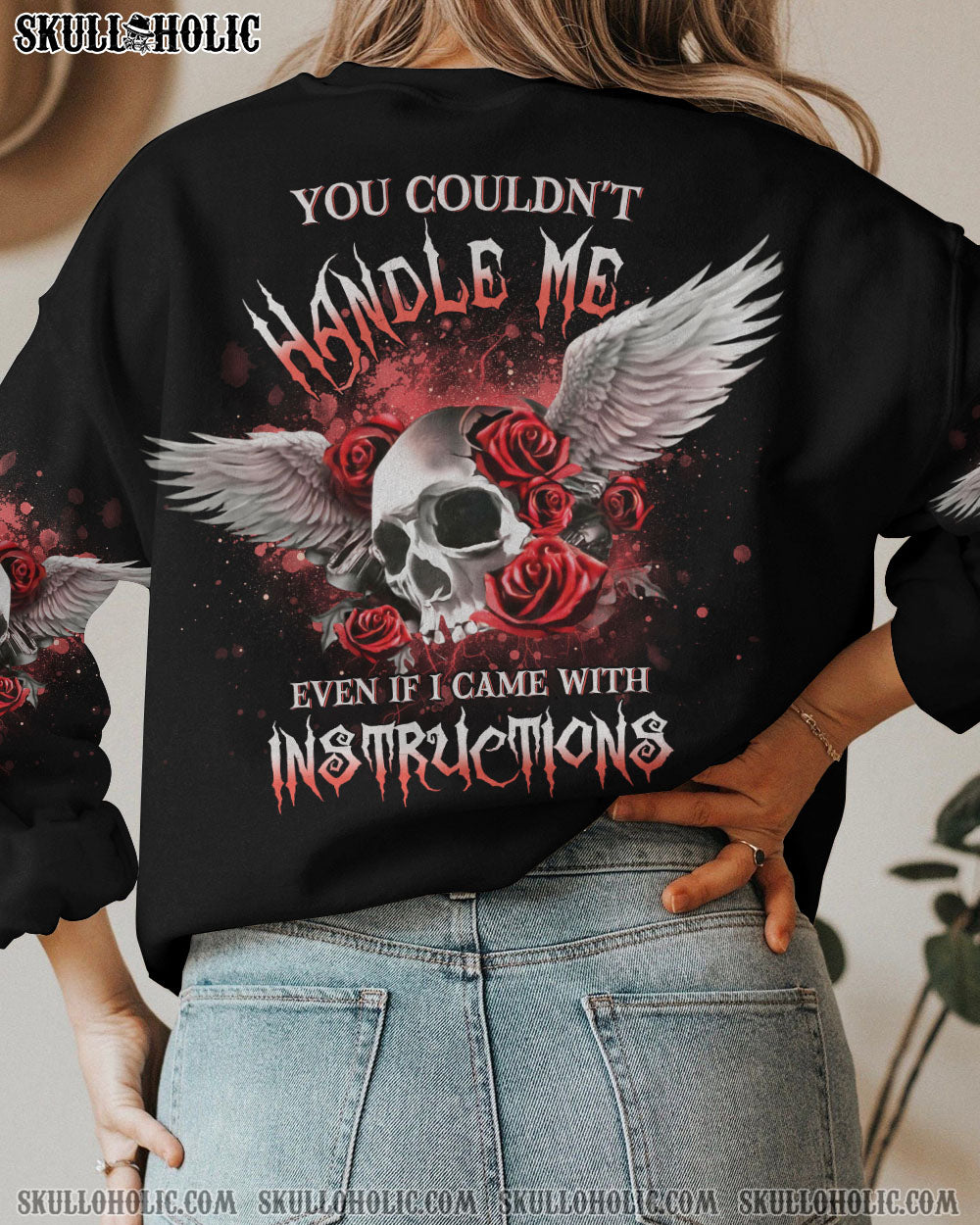 YOU COULDN’T HANDLE ME SKULL ALL OVER PRINT – YHDU0404231