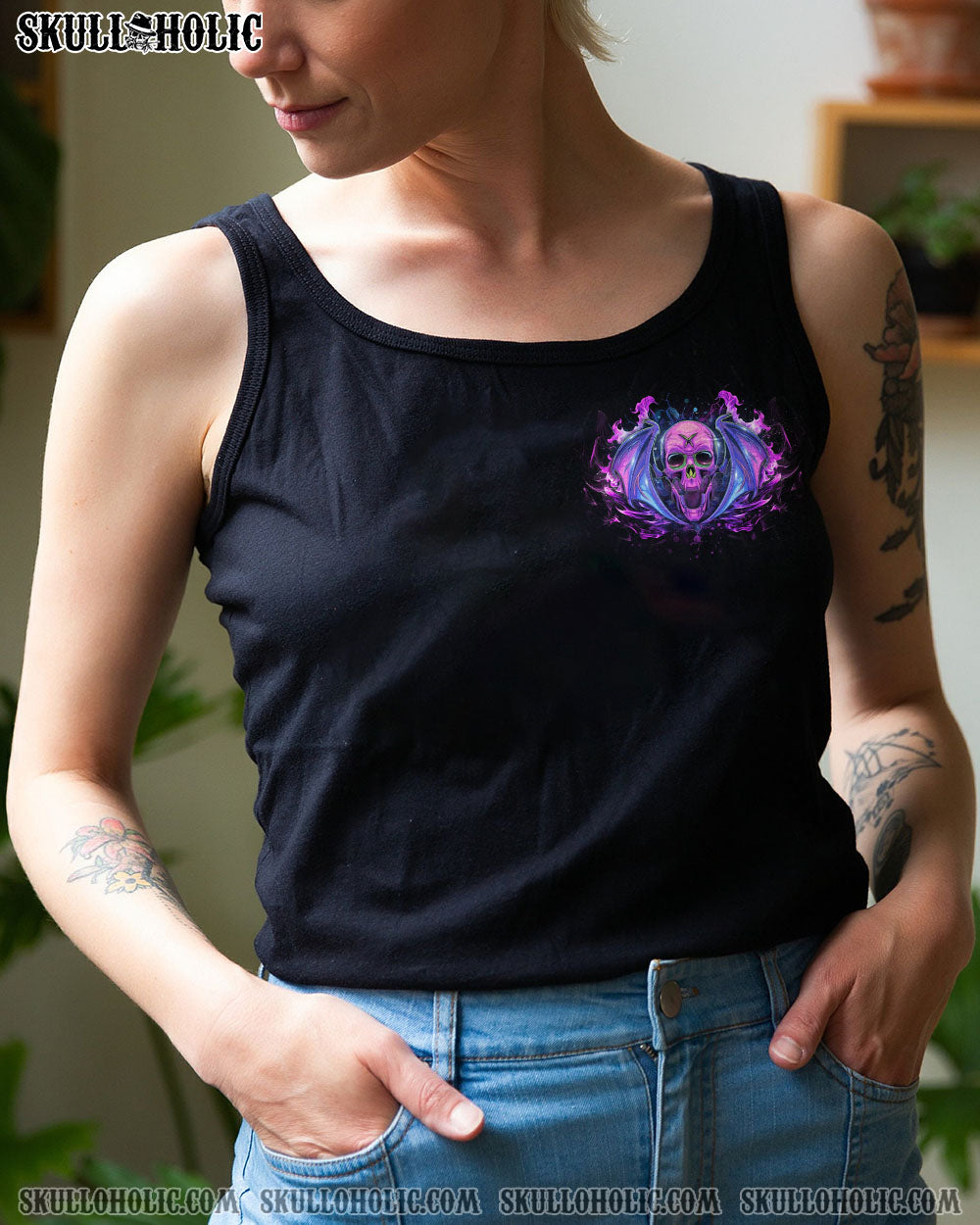 YOU COULDN’T HANDLE ME SKULL ALL OVER PRINT – YHDU3003233