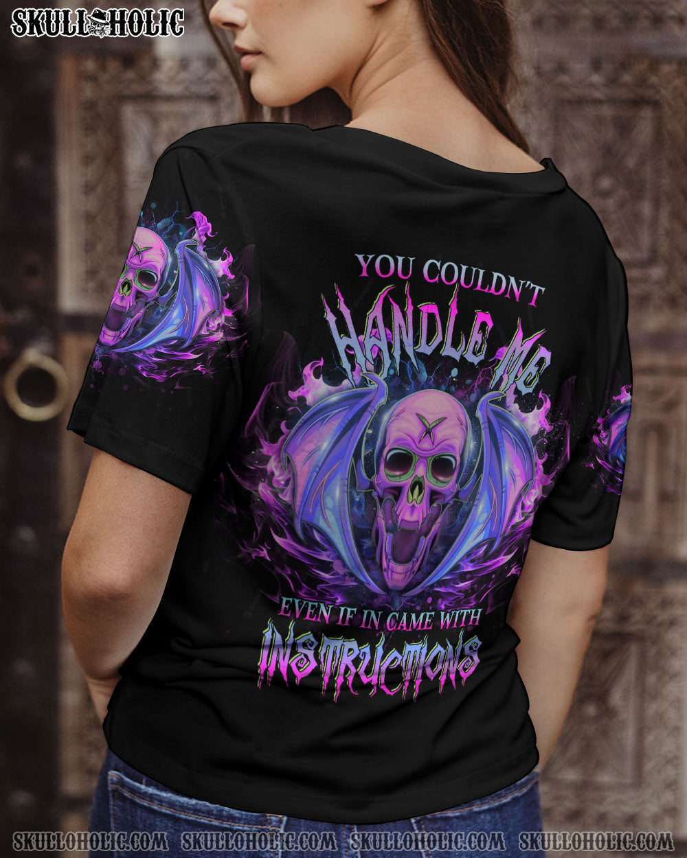 YOU COULDN’T HANDLE ME SKULL ALL OVER PRINT – YHDU3003233