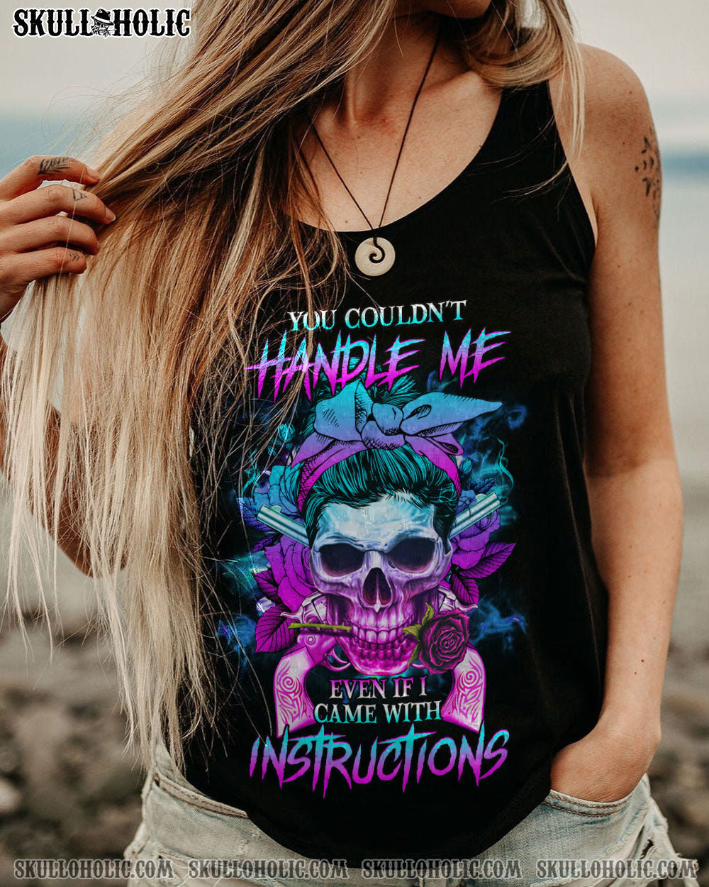YOU COULDN’T HANDLE ME SKULL ALL OVER PRINT – YHHG2302231