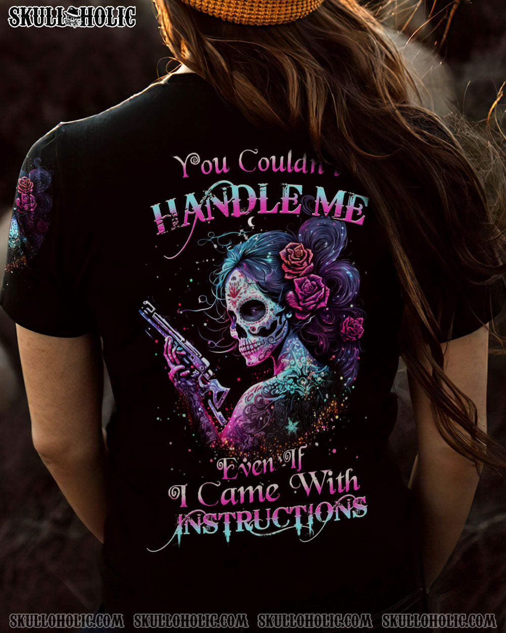 YOU COULDN’T HANDLE ME SKULL ALL OVER PRINT – YHHN0803233