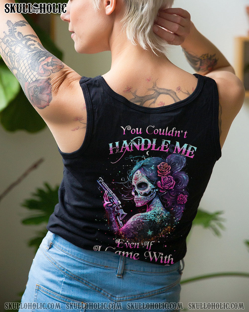 YOU COULDN’T HANDLE ME SKULL ALL OVER PRINT – YHHN0803233