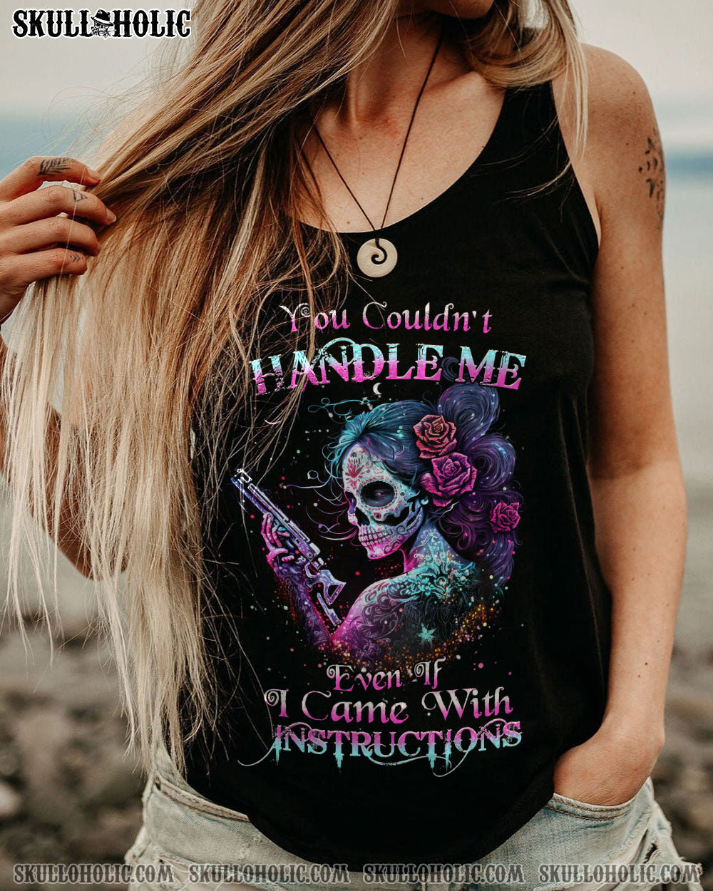 YOU COULDN’T HANDLE ME SKULL ALL OVER PRINT – YHHN0803233