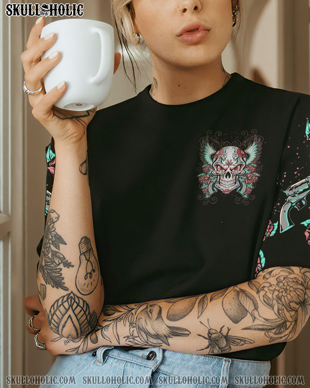 YOU COULDN’T HANDLE ME SKULL ALL OVER PRINT – YHHN2112221