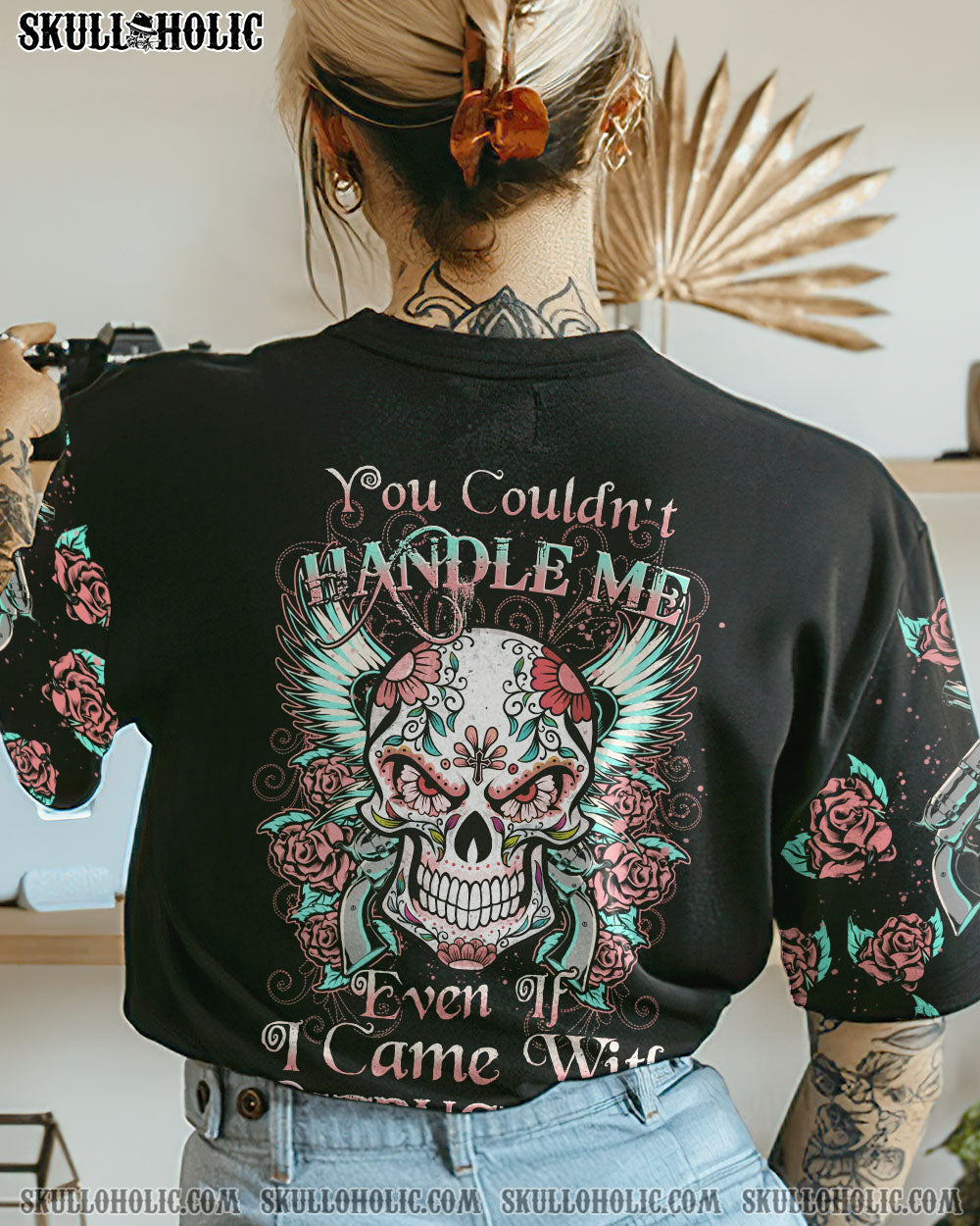 YOU COULDN’T HANDLE ME SKULL ALL OVER PRINT – YHHN2112221