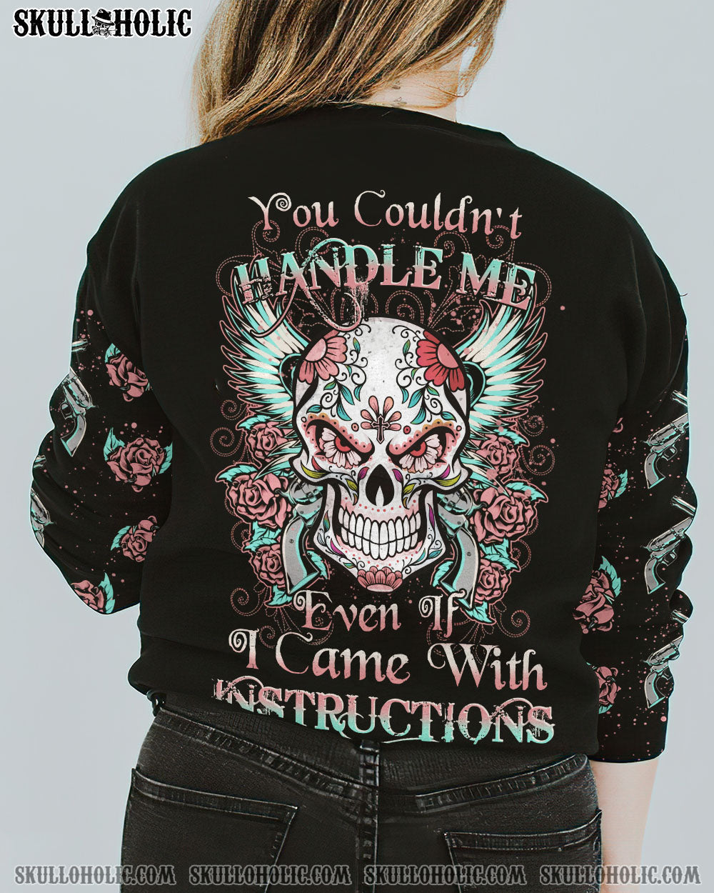 YOU COULDN’T HANDLE ME SKULL ALL OVER PRINT – YHHN2112221