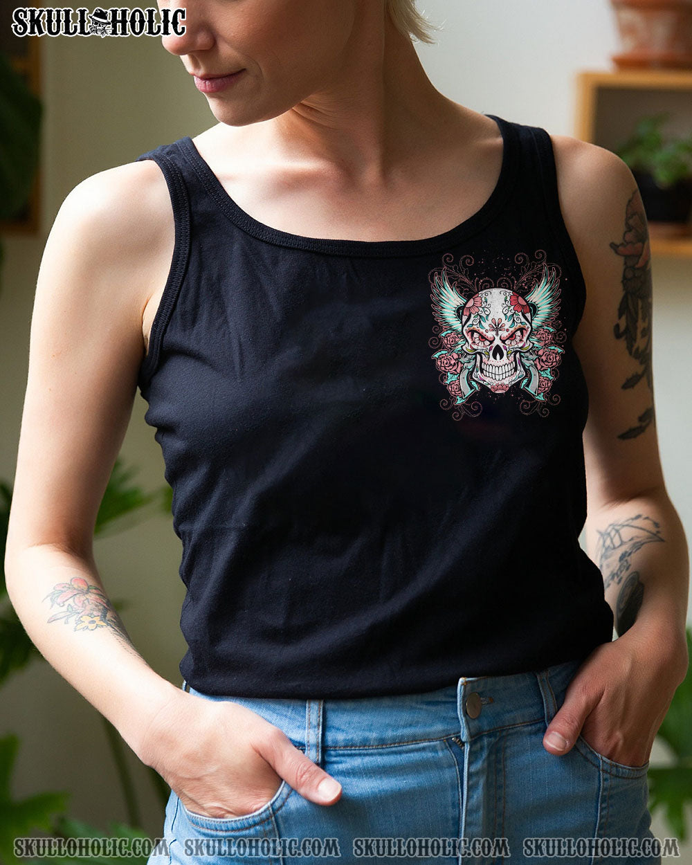 YOU COULDN’T HANDLE ME SKULL ALL OVER PRINT – YHHN2112221