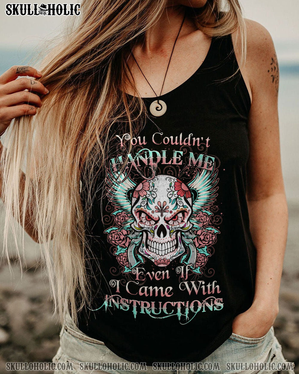 YOU COULDN’T HANDLE ME SKULL ALL OVER PRINT – YHHN2112221