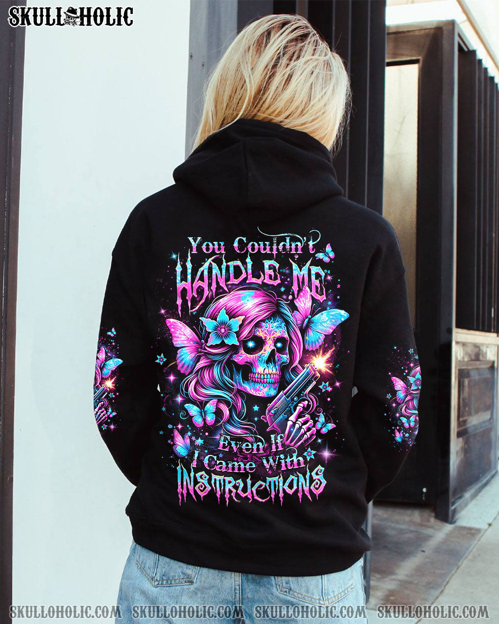 YOU COULDN’T HANDLE ME SKULL ALL OVER PRINT – YHHN2204243
