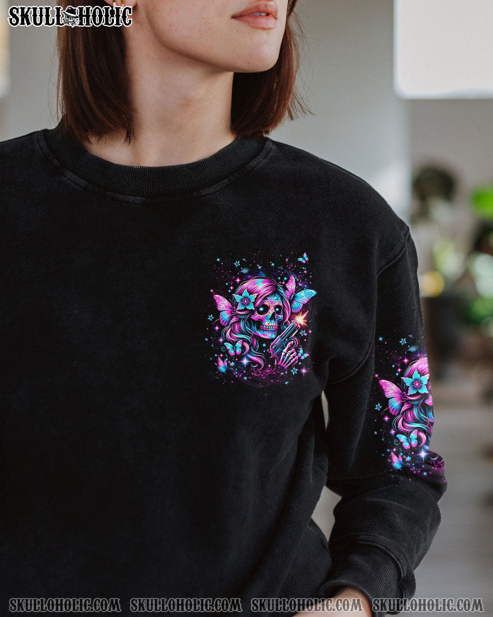 YOU COULDN’T HANDLE ME SKULL ALL OVER PRINT – YHHN2204243