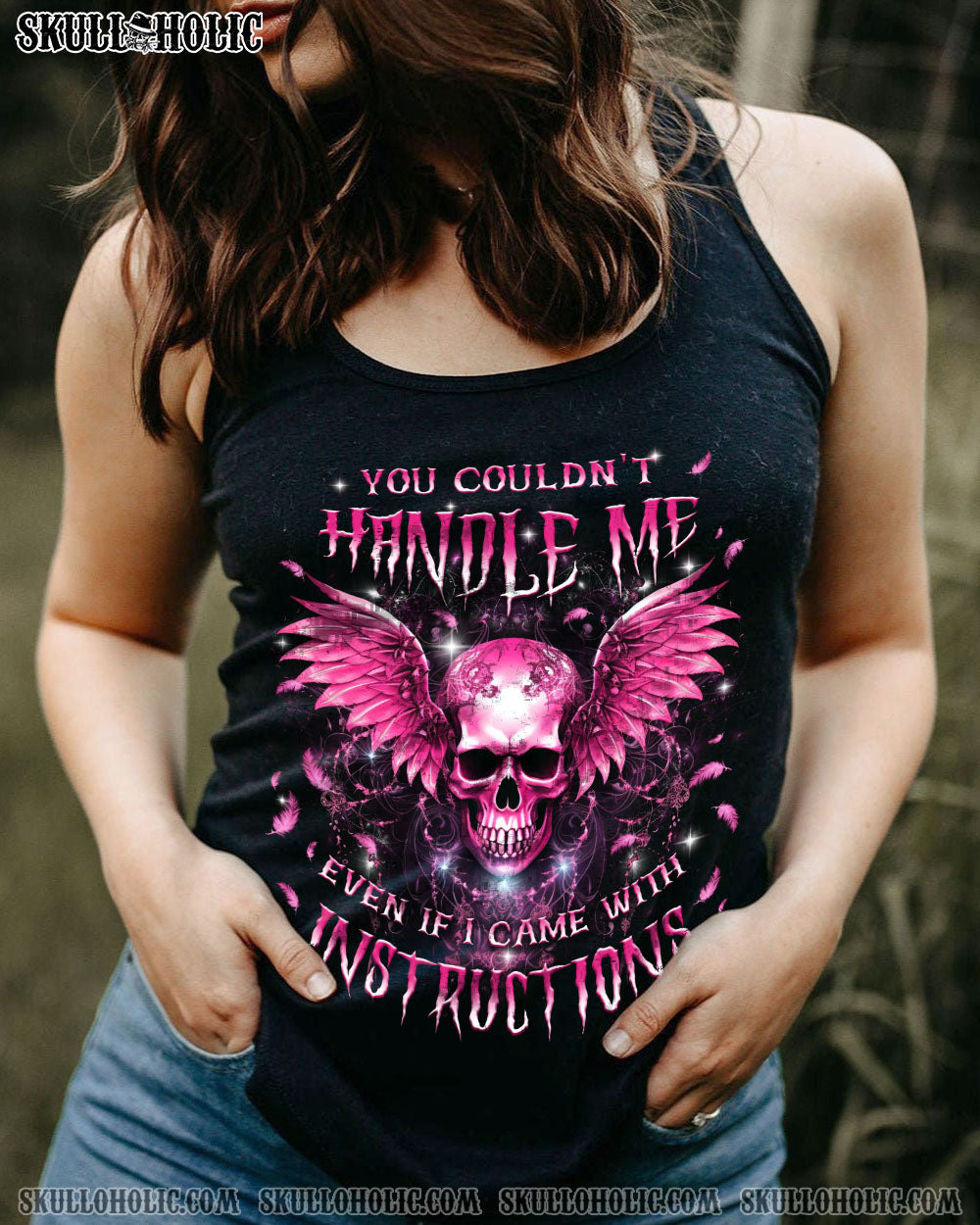 YOU COULDN’T HANDLE ME SKULL ALL OVER PRINT – YHKD3110233