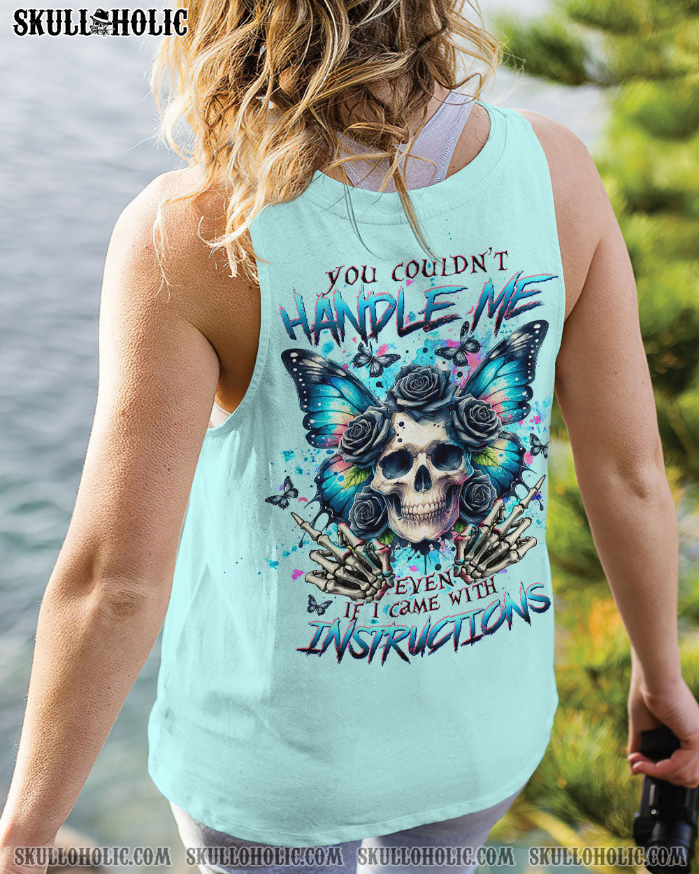 YOU COULDN’T HANDLE ME SKULL BUTTERFLY ALL OVER PRINT – TLTW2506246