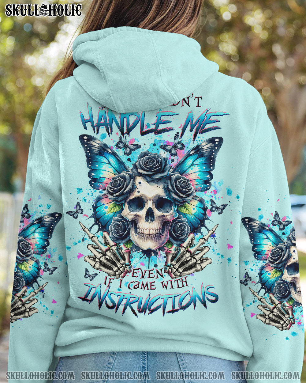 YOU COULDN’T HANDLE ME SKULL BUTTERFLY ALL OVER PRINT – TLTW2506246
