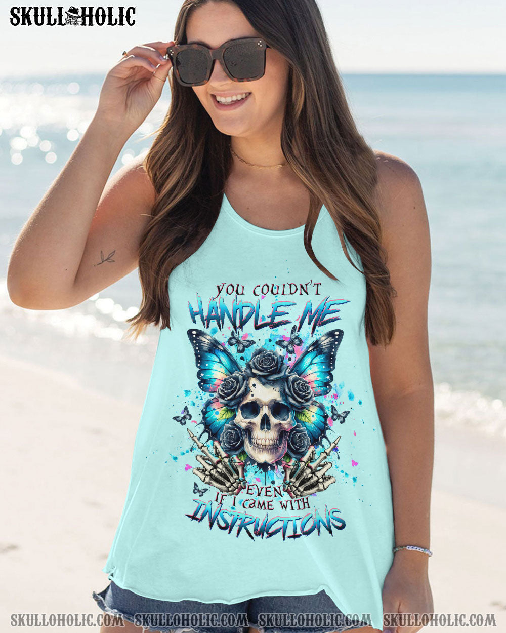 YOU COULDN’T HANDLE ME SKULL BUTTERFLY ALL OVER PRINT – TLTW2506246