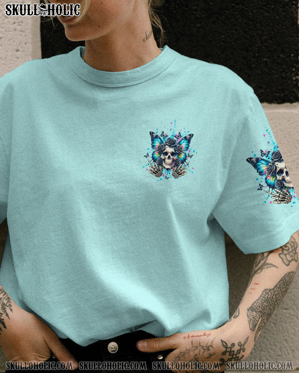 YOU COULDN’T HANDLE ME SKULL BUTTERFLY ALL OVER PRINT – TLTW2506246