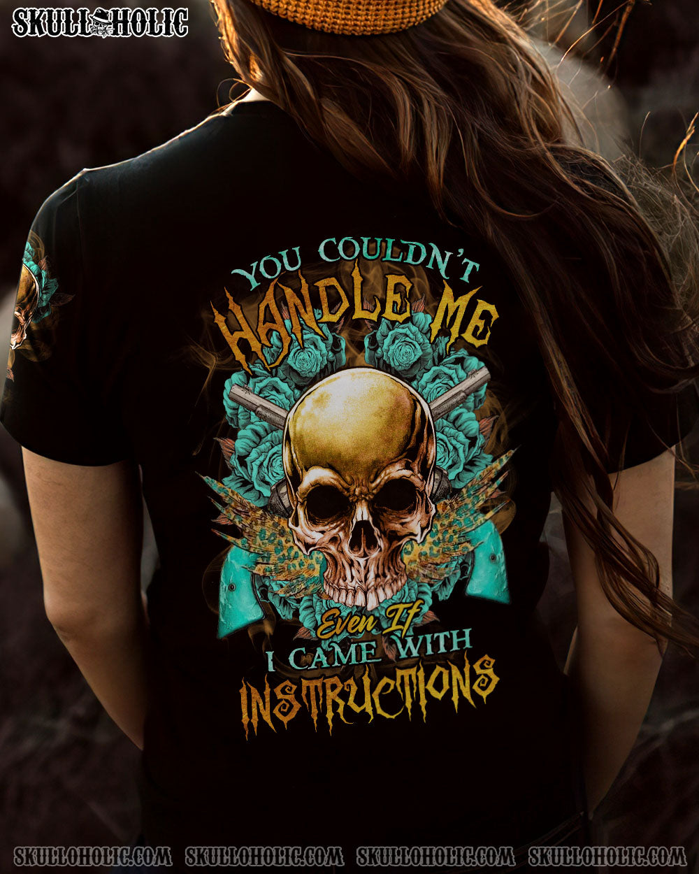 YOU COULDN’T HANDLE ME SKULL G WINGS LEOPARD ALL OVER PRINT – TLTR1712221