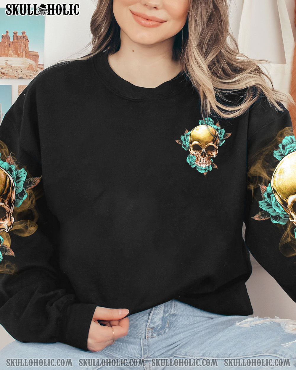 YOU COULDN’T HANDLE ME SKULL G WINGS LEOPARD ALL OVER PRINT – TLTR1712221