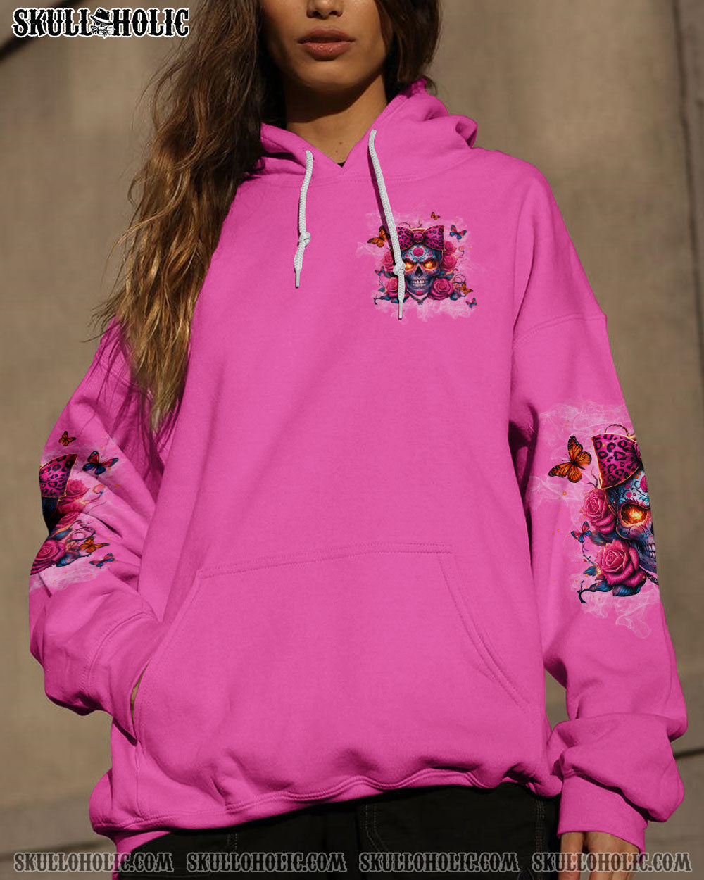 YOU COULDN’T HANDLE ME SUGAR ROSE SKULL ALL OVER PRINT – TLPQ2606244