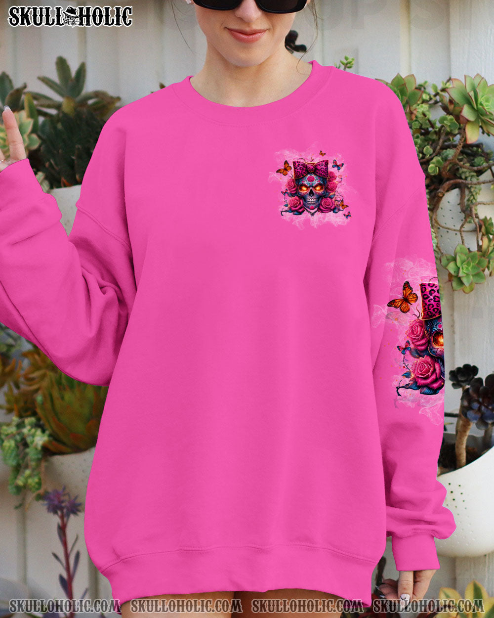 YOU COULDN’T HANDLE ME SUGAR ROSE SKULL ALL OVER PRINT – TLPQ2606244