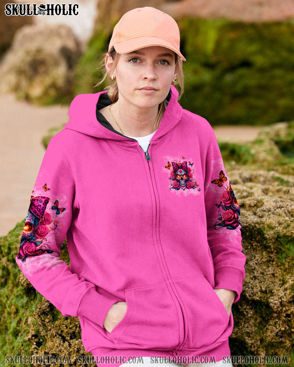 YOU COULDN’T HANDLE ME SUGAR ROSE SKULL ALL OVER PRINT – TLPQ2606244