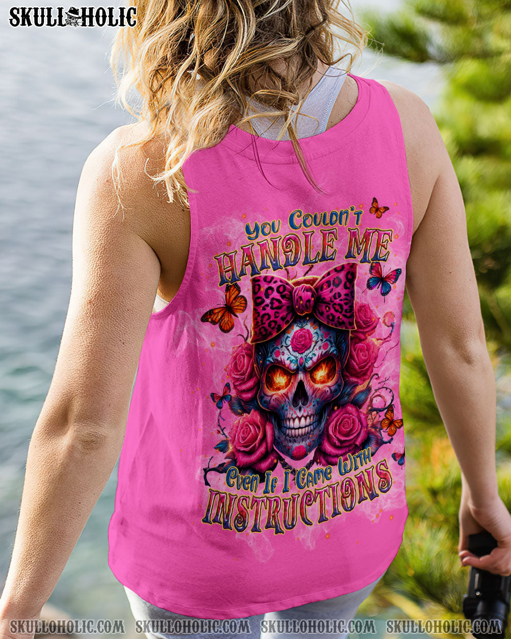 YOU COULDN’T HANDLE ME SUGAR ROSE SKULL ALL OVER PRINT – TLPQ2606244
