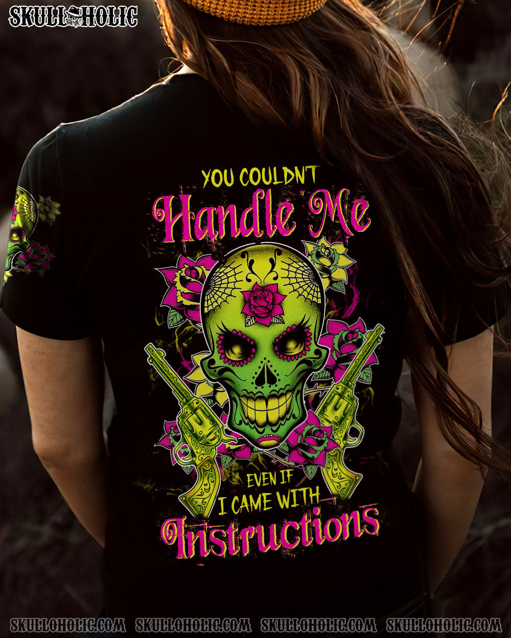 YOU COULDN’T HANDLE ME SUGAR SKULL ALL OVER PRINT – TLTW2012224