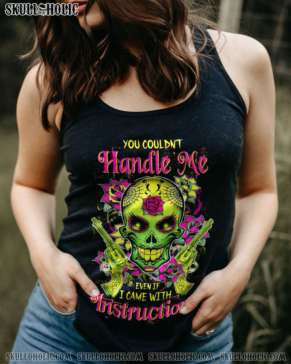 YOU COULDN’T HANDLE ME SUGAR SKULL ALL OVER PRINT – TLTW2012224