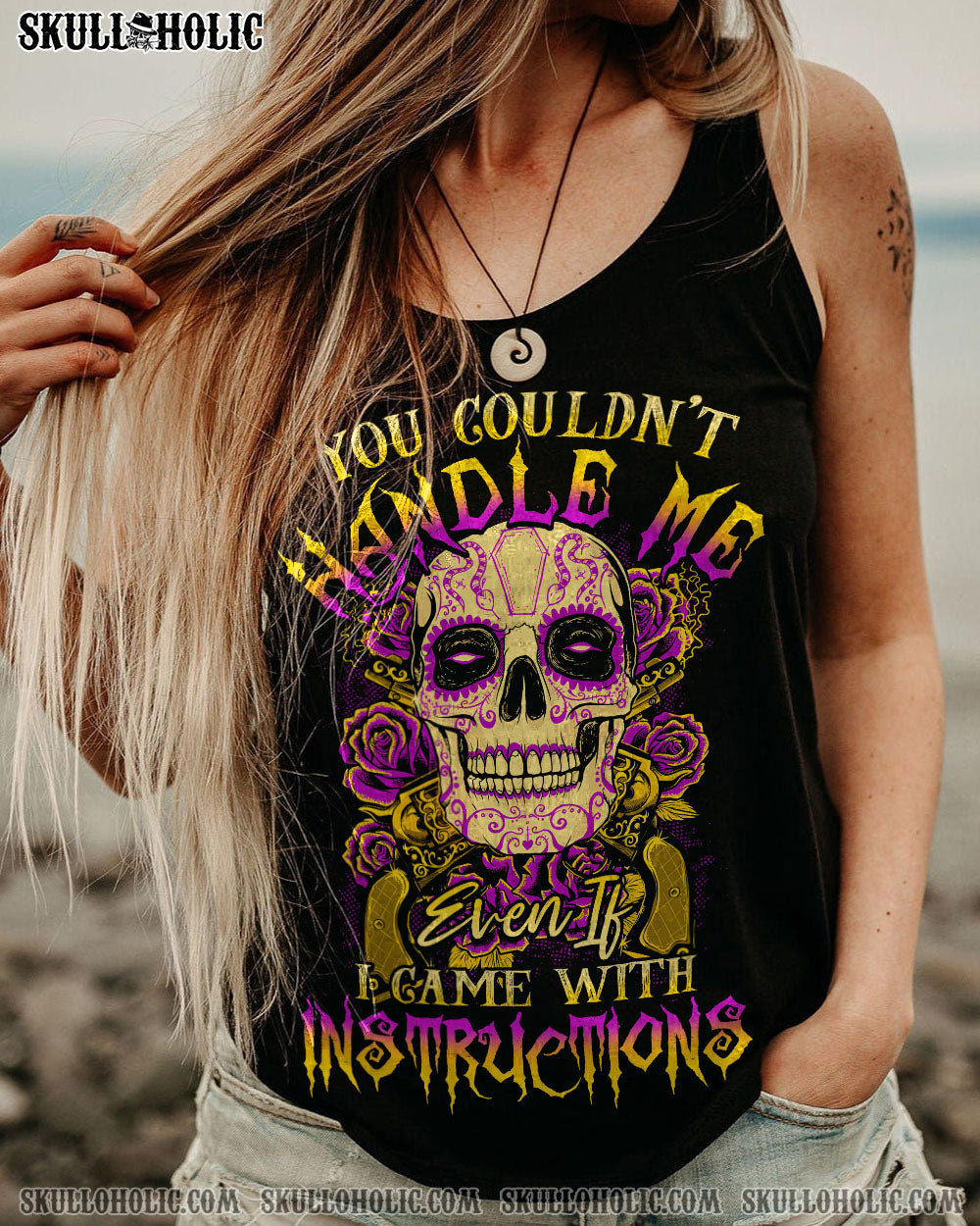 YOU COULDN’T HANDLE ME SUGAR SKULL G ALL OVER PRINT – TLTY2012224