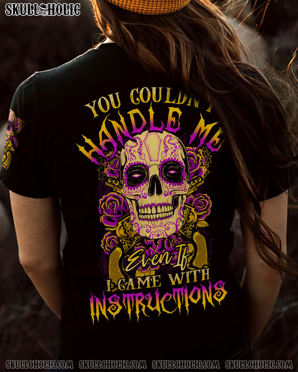 YOU COULDN’T HANDLE ME SUGAR SKULL G ALL OVER PRINT – TLTY2012224