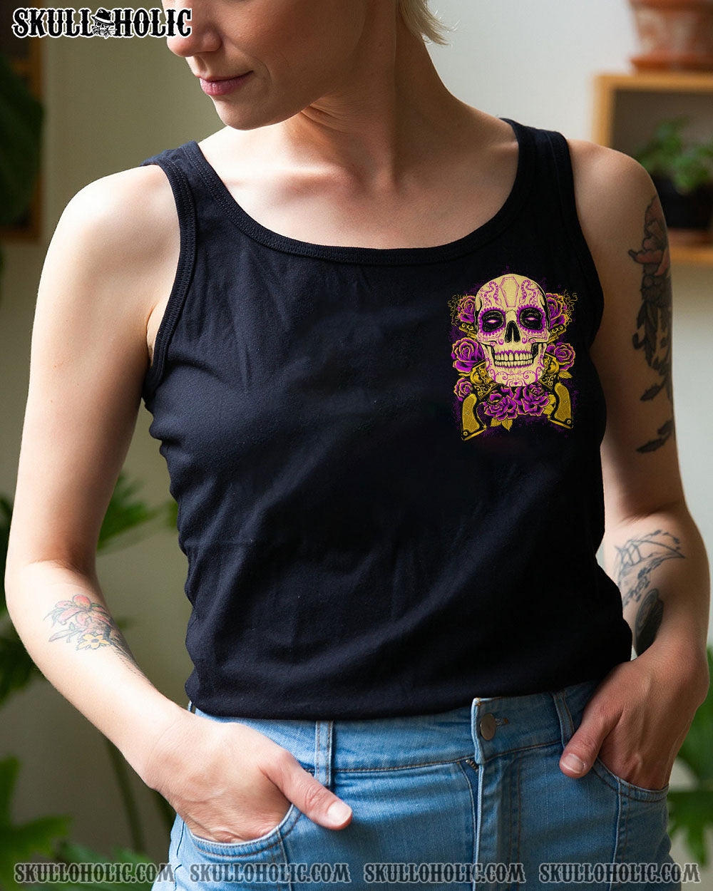 YOU COULDN’T HANDLE ME SUGAR SKULL G ALL OVER PRINT – TLTY2012224