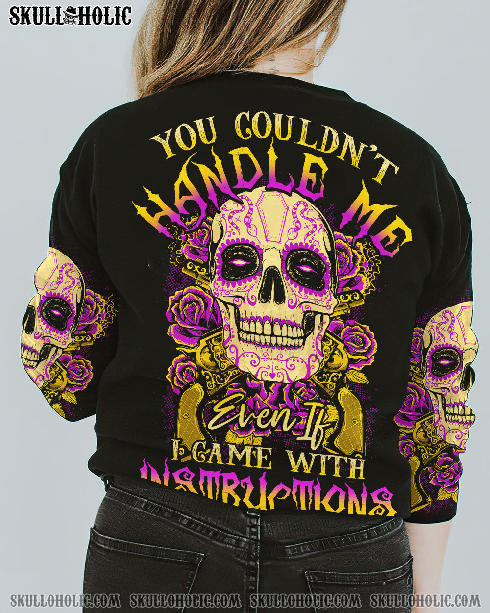 YOU COULDN’T HANDLE ME SUGAR SKULL G ALL OVER PRINT – TLTY2012224