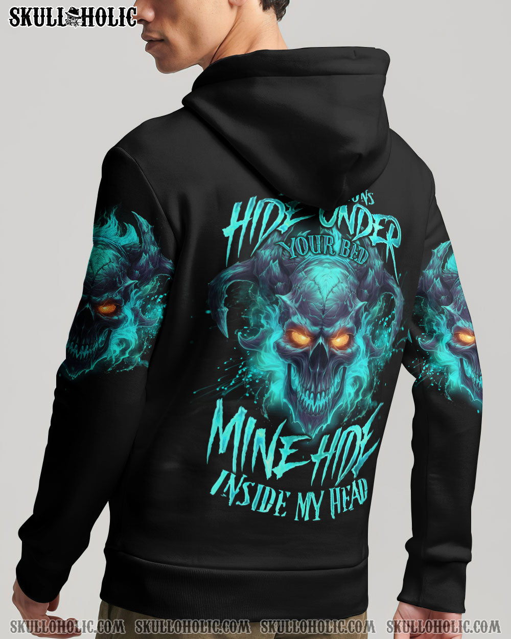 YOUR DEMONS HIDE UNDER YOUR BED SKULL ALL OVER PRINT – TLNO1306234