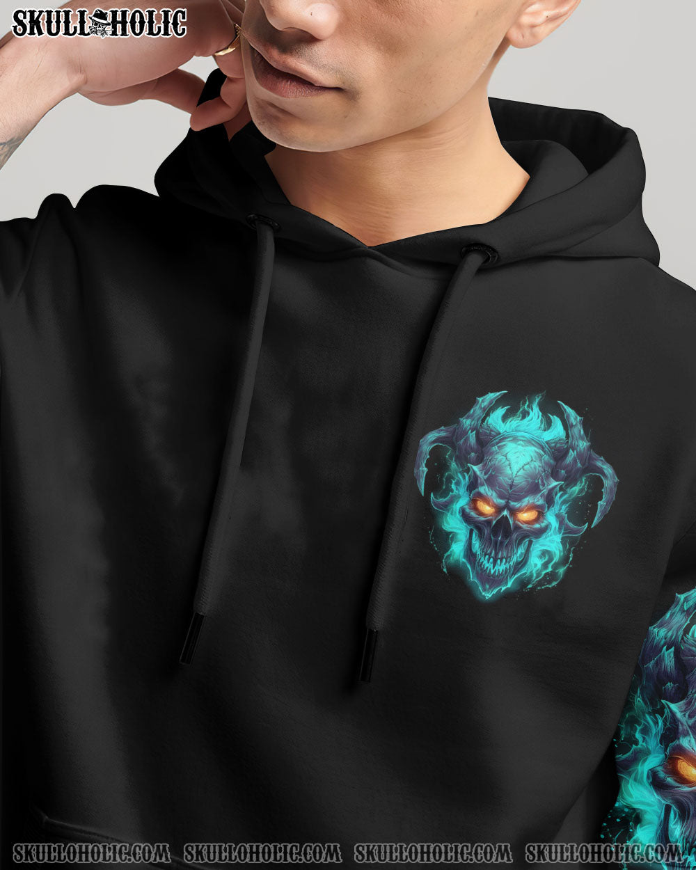 YOUR DEMONS HIDE UNDER YOUR BED SKULL ALL OVER PRINT – TLNO1306234