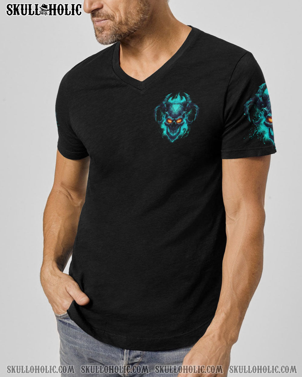 YOUR DEMONS HIDE UNDER YOUR BED SKULL ALL OVER PRINT – TLNO1306234