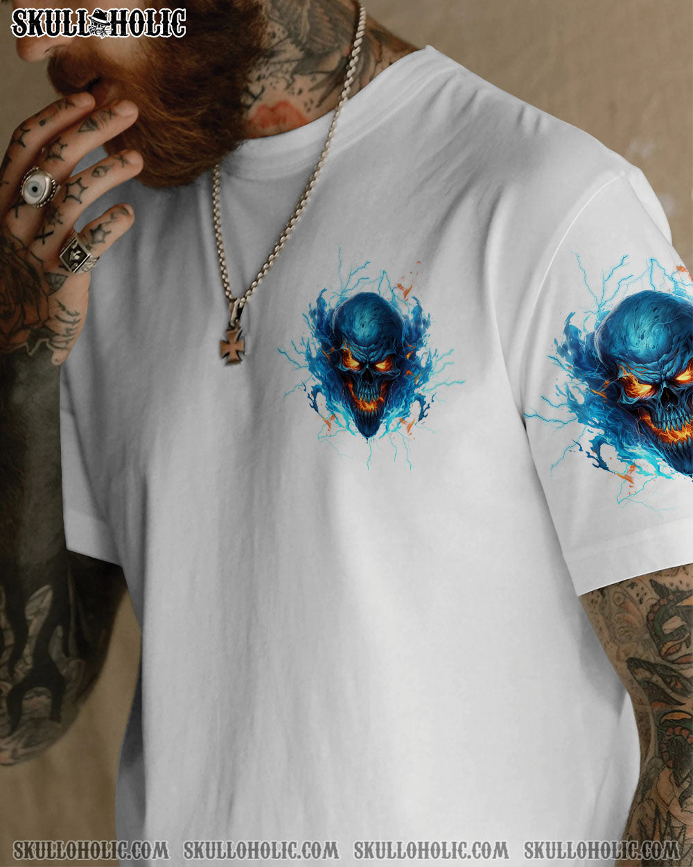 YOUR DEMONS HIDE UNDER YOUR BED SKULL ALL OVER PRINT – TLTW1707241